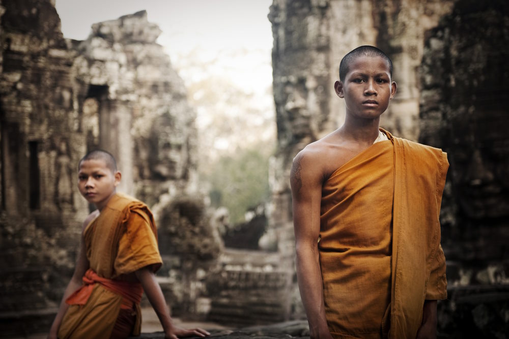 Kambodscha, Thailand, Asien, Tempel, Mönche