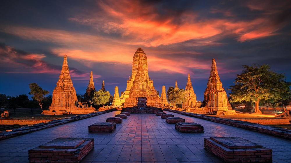 Asienreise-Thailandreise-Thailandurlaub-Thailandferien-Tempelanlage-Ayutthaya